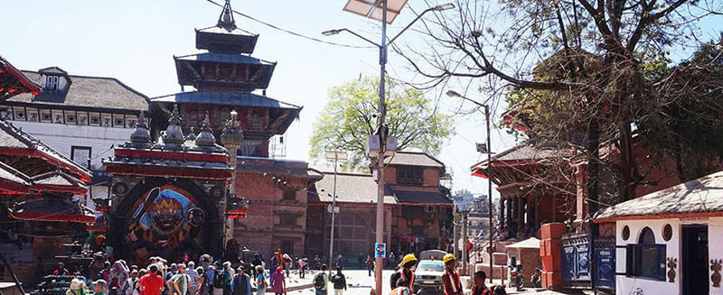 Kalbhairav temple at Kathmandu Durbar Square